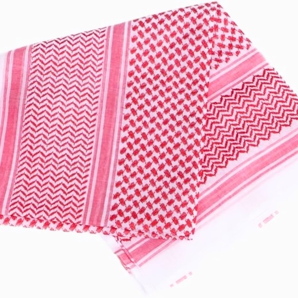 Arab Saudi Arabia Shemagh & Agal headwear headwrap Red/White شماغ وا عقال - Picture 3 of 4